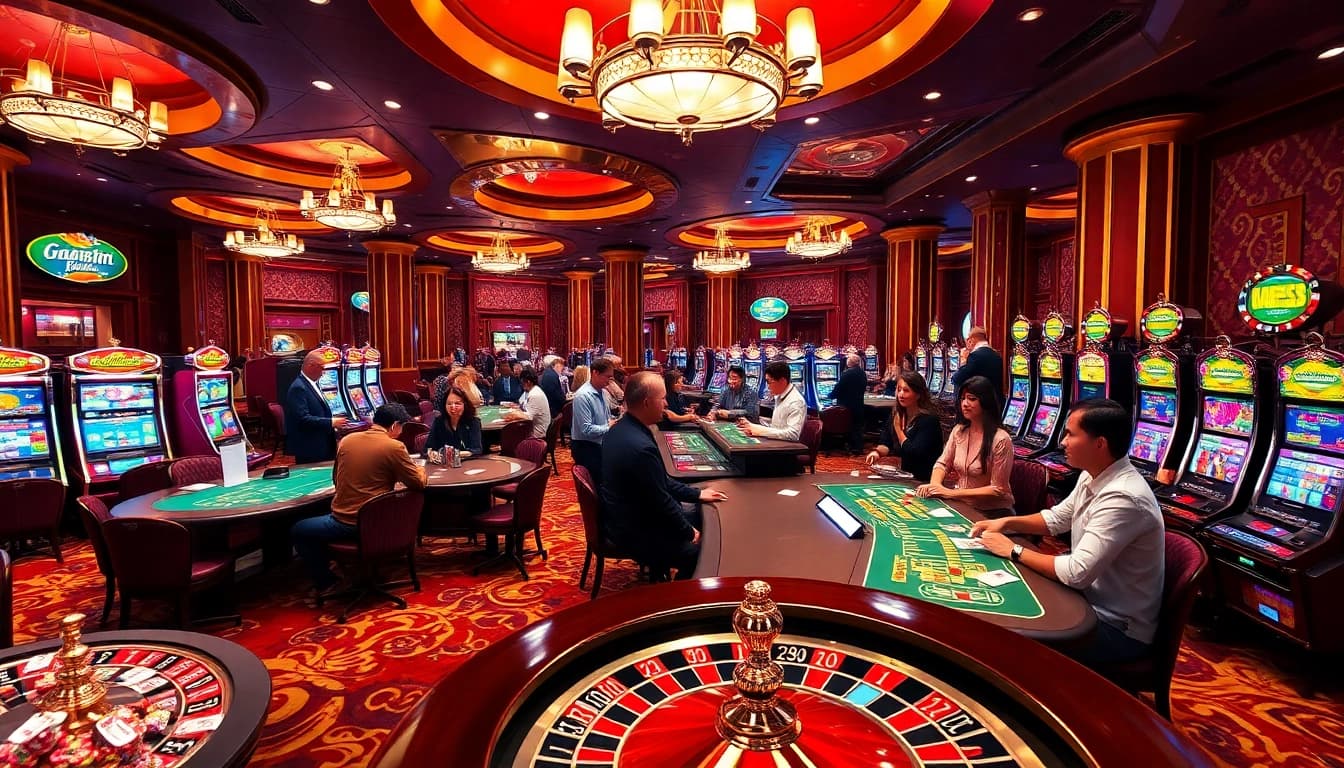 Experience exhilarating gameplay at luck8.jpn.com with dynamic casino tables and vibrant slot machines.