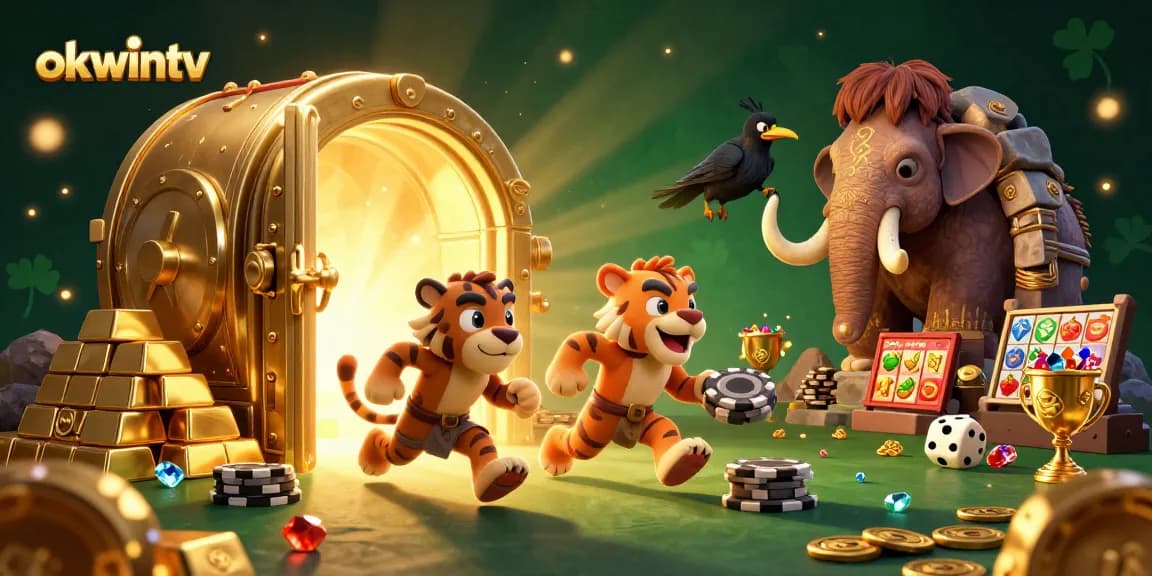 Experience thrilling wins at okwintv's exciting prehistoric casino featuring vibrant slot machines and treasures.
