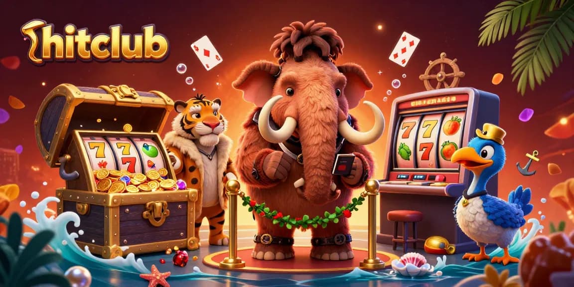 Join the excitement at hitclub with a vibrant casino scene featuring furry characters and dynamic game elements.