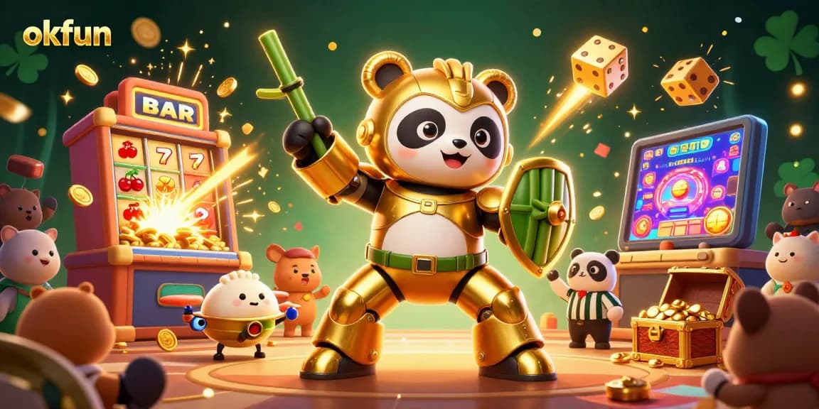 Engage in thrilling gaming action with okfun featuring dynamic casino elements and vibrant characters.