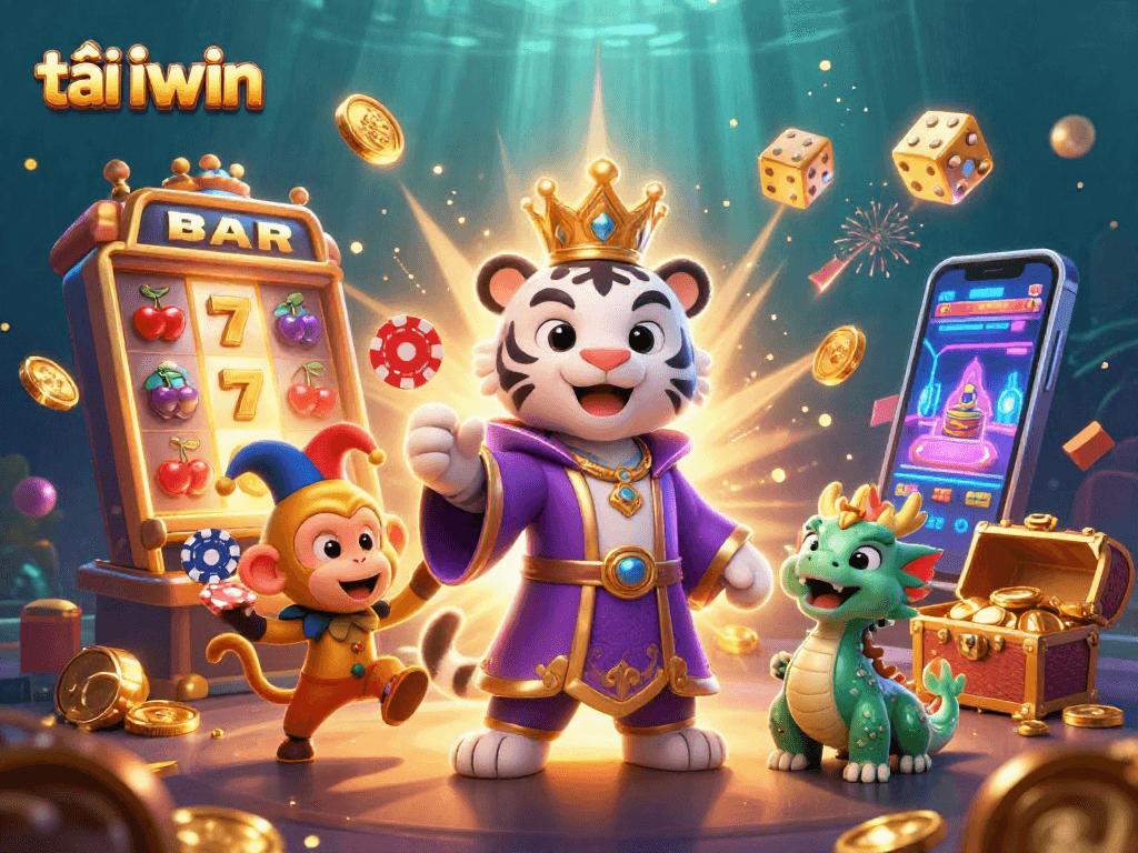 Experience excitement with tải iwin in a vibrant casino scene featuring dynamic characters and games.