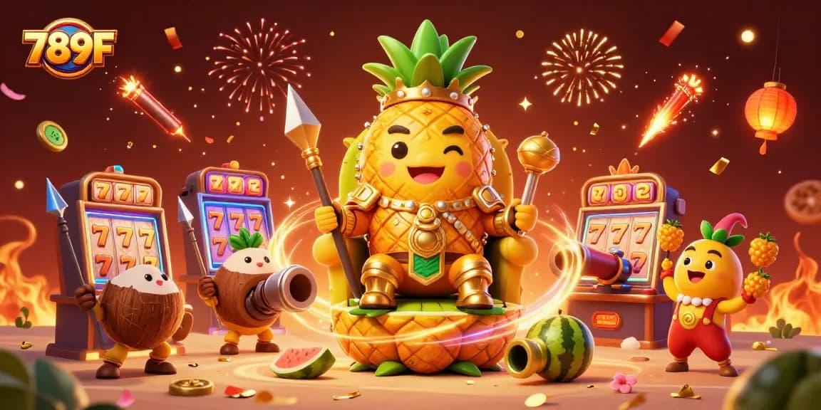 Experience thrilling wins at 789F with vibrant casino fun featuring playful characters.