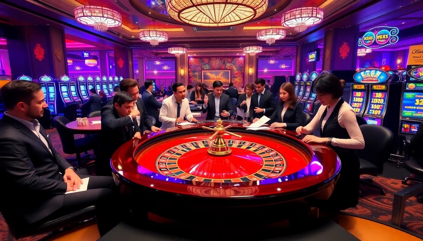 Experience the thrill of kp88 vip gaming with professional dealers at an upscale casino.