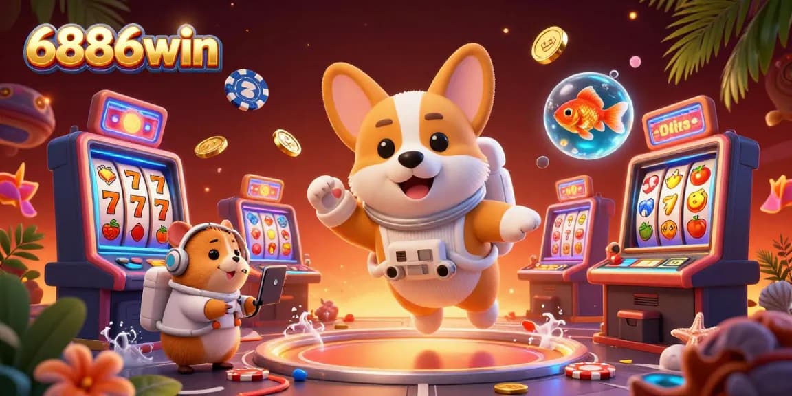 Experience thrilling jackpot adventures at 6886win with 3D characters in an exciting casino atmosphere.