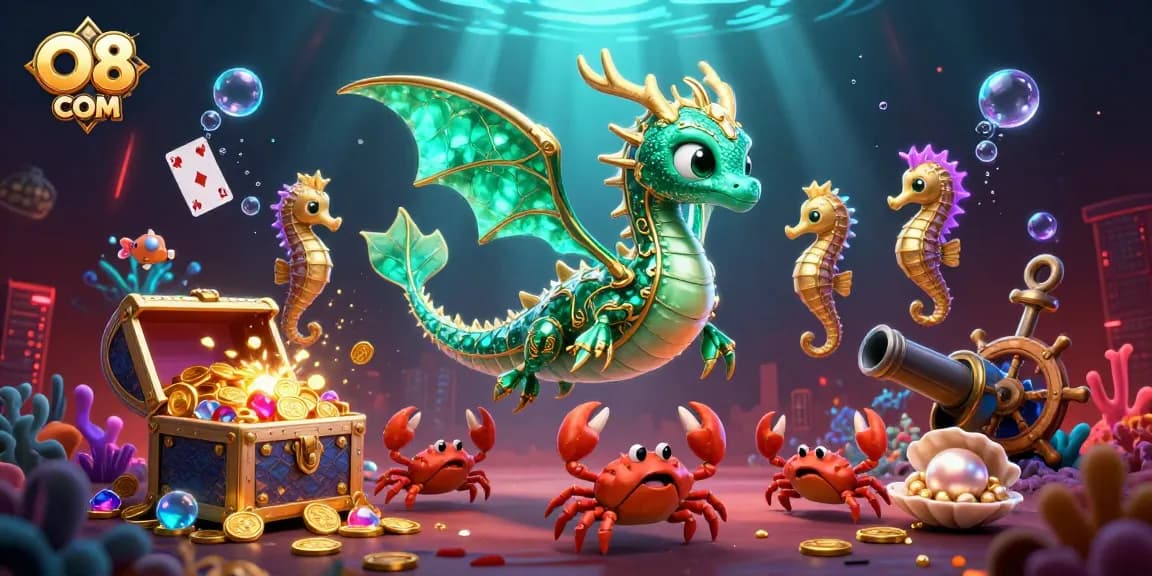 Engage in spectacular gameplay at O8 COM with an immersive underwater casino full of treasures.