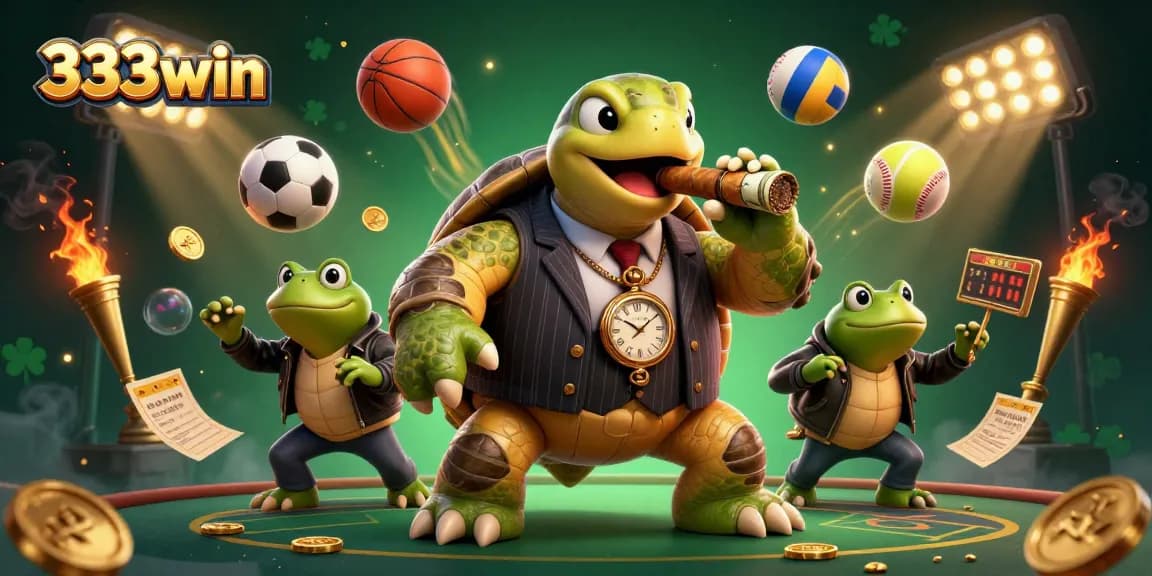 Experience top-tier fun with 333win's unique casino scene featuring an action-packed atmosphere and vibrant characters.