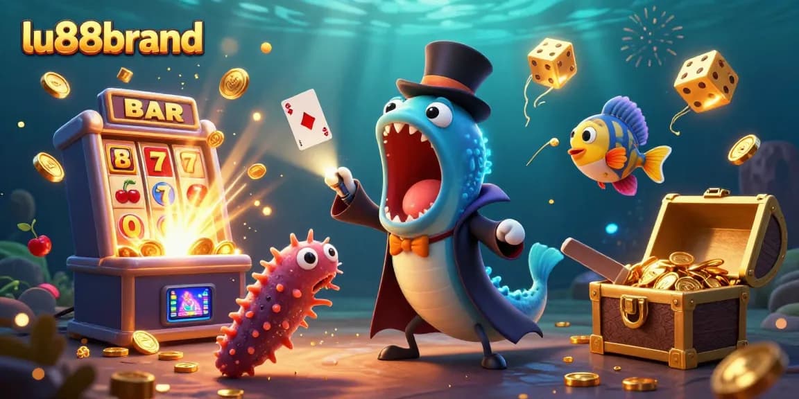 Experience thrilling wins with lu88brand in a vibrant underwater casino spectacle.