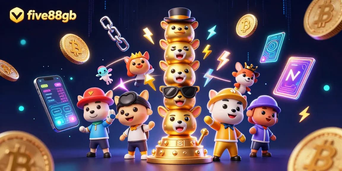 Experience immersive gaming with five88gb's vibrant casino games and crypto elements.