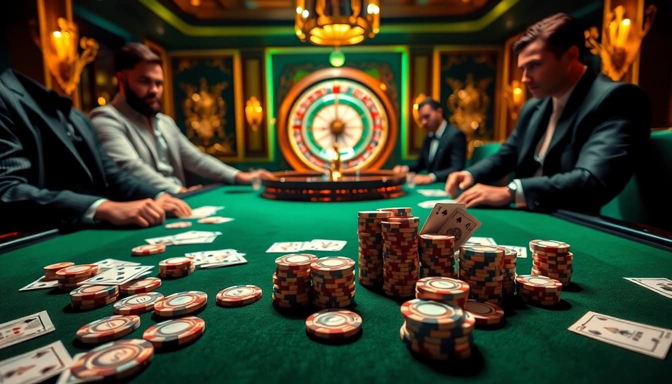 Experience the excitement of gambling at Hi88 casino with vibrant poker chips and playing cards.