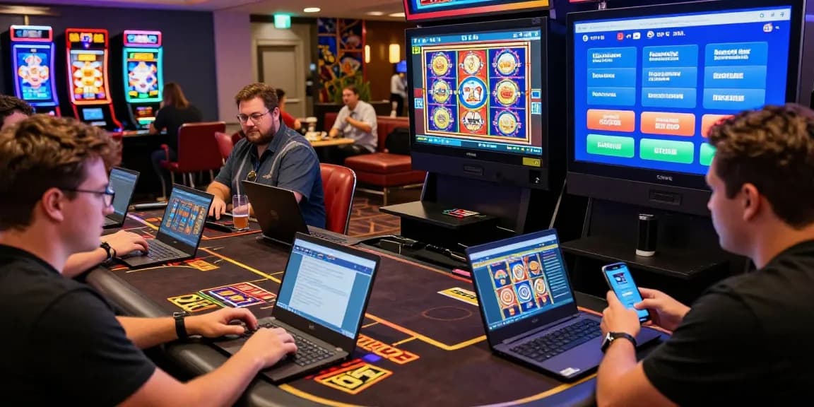 Exciting players enjoying online casinos that accept credit cards amidst vibrant graphics and live games.