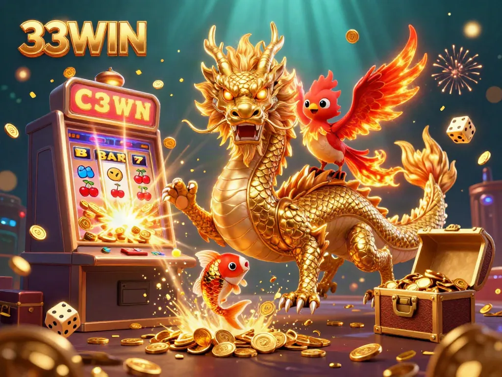 Experience the excitement of the 33WIN casino world with animated themes and vibrant characters.