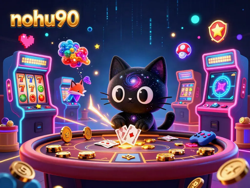 Engage with nohu90's thrilling cosmic casino experience featuring vibrant characters and games.