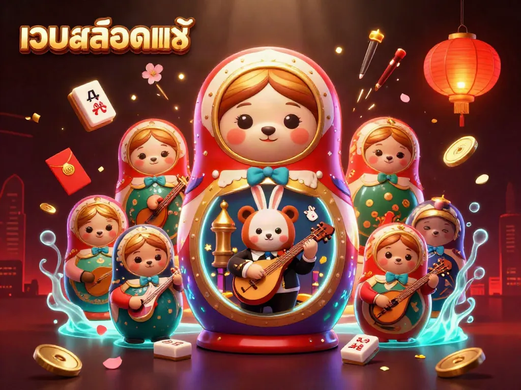 Engage in thrilling gameplay with เว็บสล็อตแท้, as colorful casino-themed characters and dynamic elements enrich the experience.