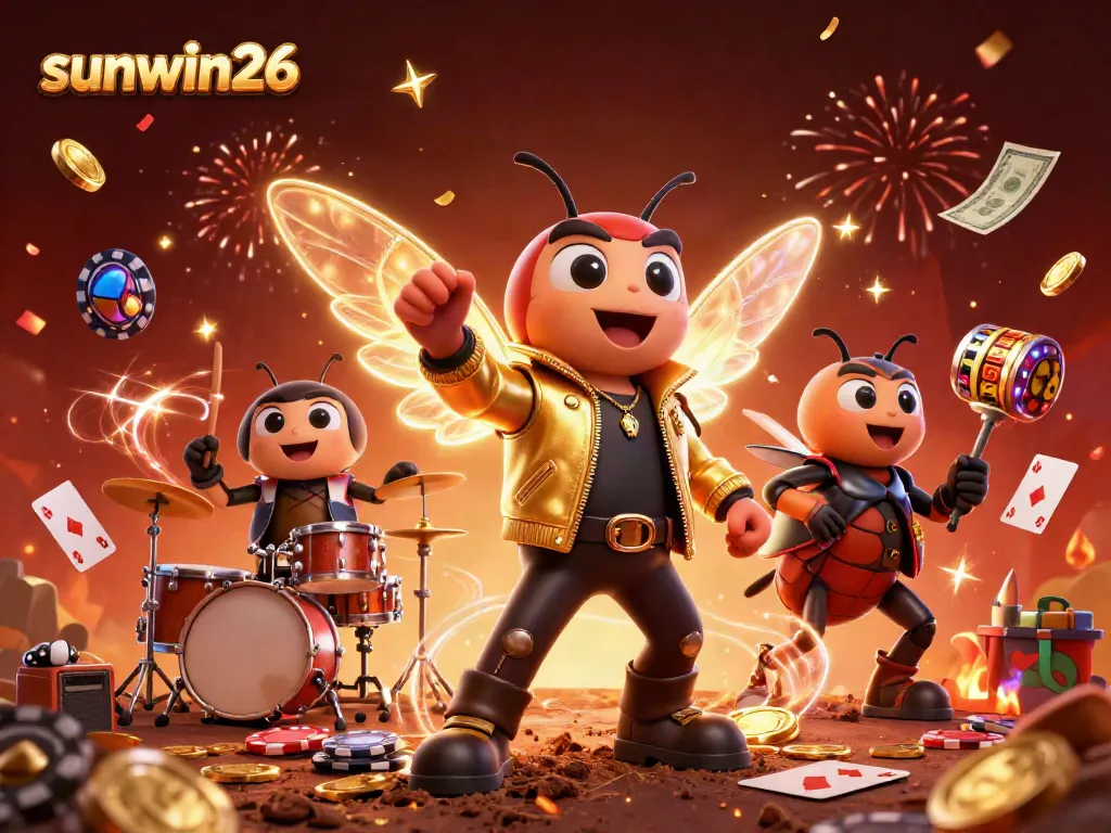Experience thrilling luck with sunwin26 as a rock star emerges in a vibrant casino scene.