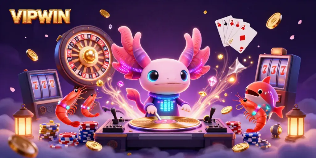Experience dynamic gameplay at VIPWIN with vibrant characters and casino elements in action.
