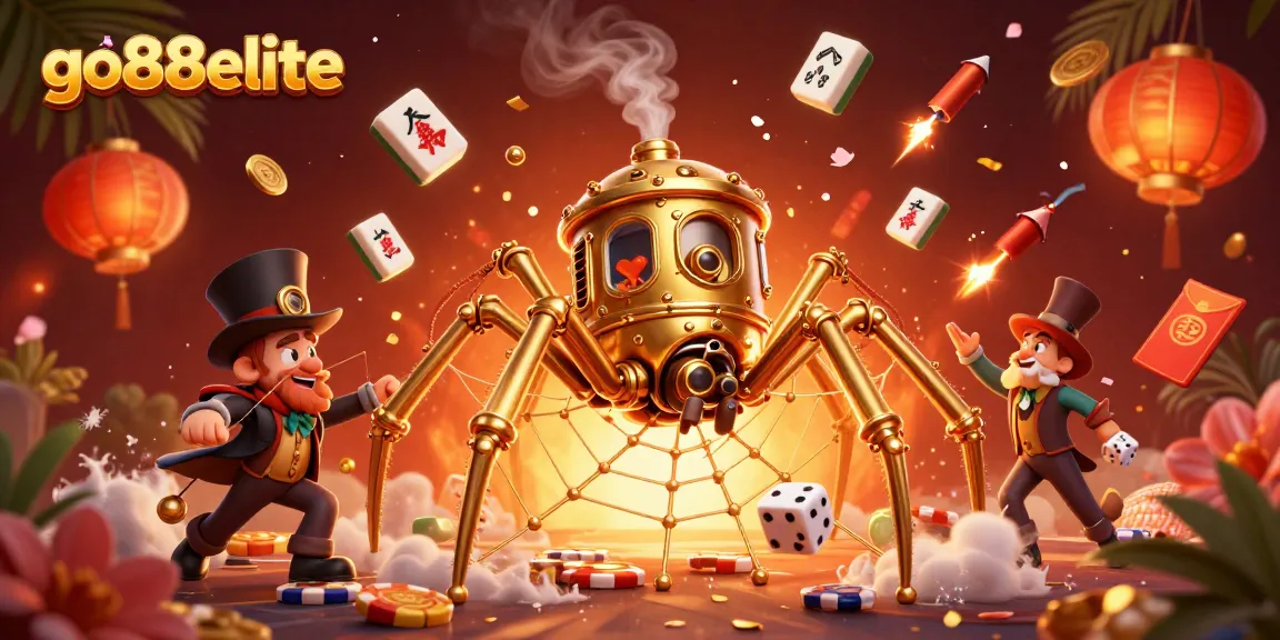 Experience thrilling moments at go88elite with a charming steampunk-inspired casino scene.
