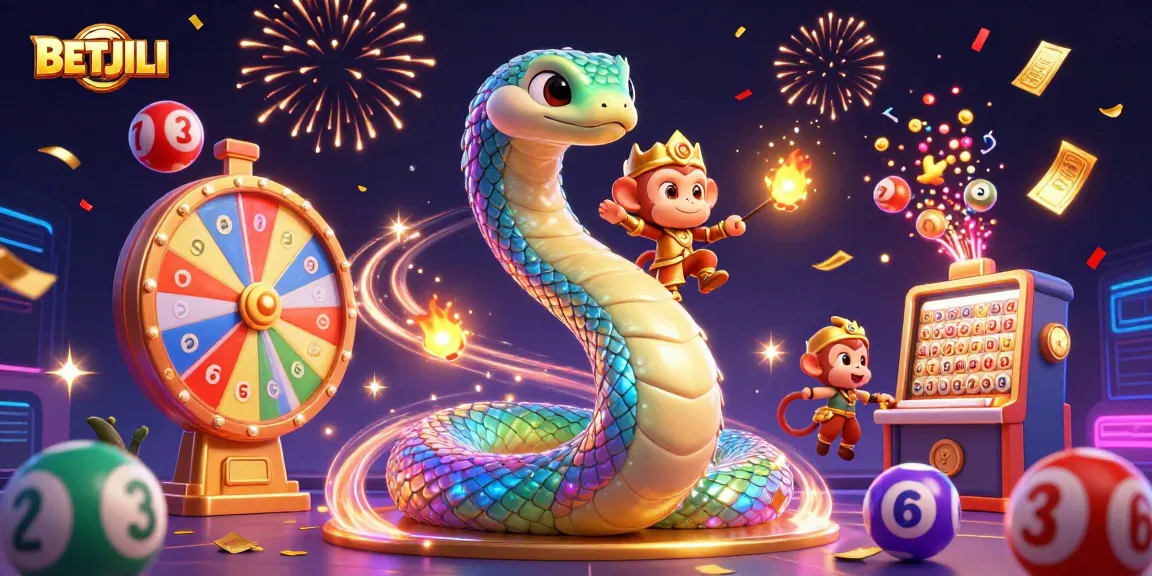 BETJILI invites players with a vibrant 3D illustration showcasing rainbow serpent, monkey king, and lottery elements