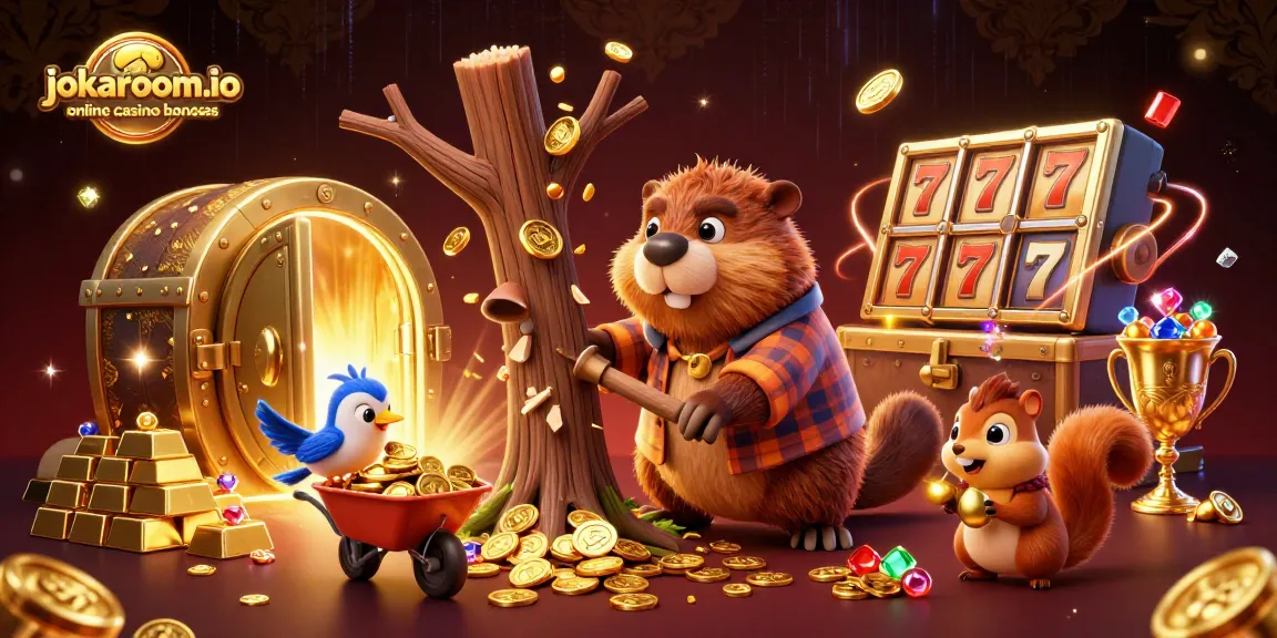 Catch golden coins with jokaroom.io online casino bonuses in this lively 3D scene of characters collecting wealth.