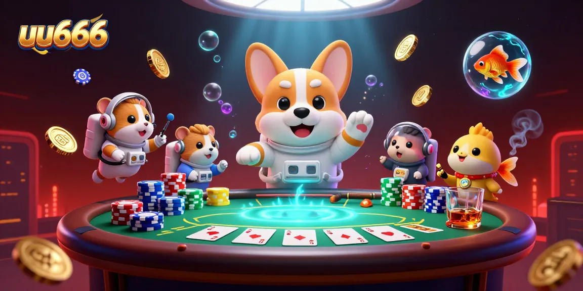 Engage in thrilling gameplay at uu666's space casino with vibrant illustrations and dynamic elements.